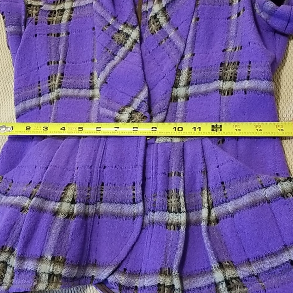 Nanette Lepore wool asymmetrical blazer & skirt 4 - Picture 11 of 16